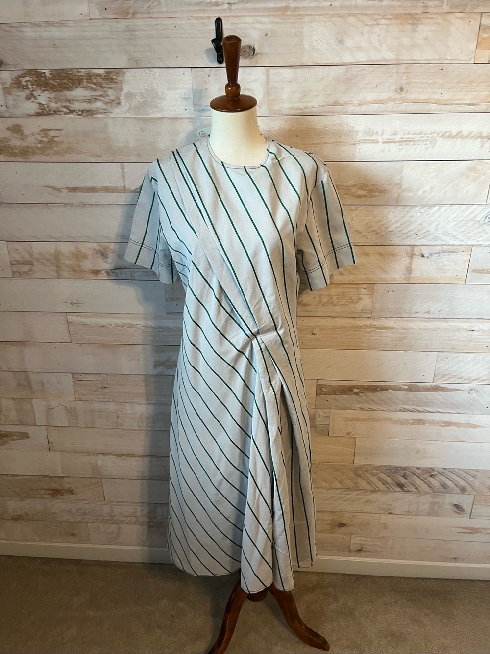 NWT Cedric charlier size 4 Striped Knot-Front Dress